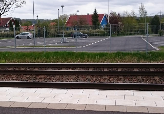 A fence prevents travelers in Gothenburg from moving freely